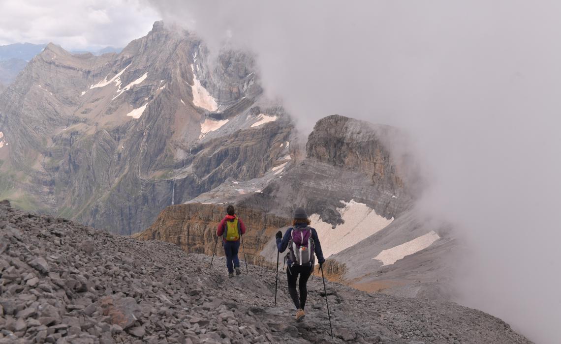 Ambiance en descendant du Taillon (3000m)